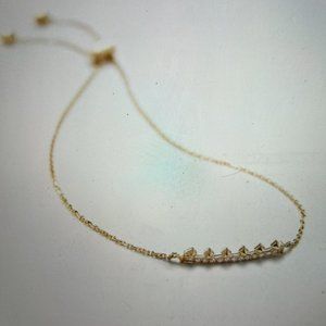 Kendra Scott Molly adjustable chain bracelet in white diamond and 14k Rose Gold